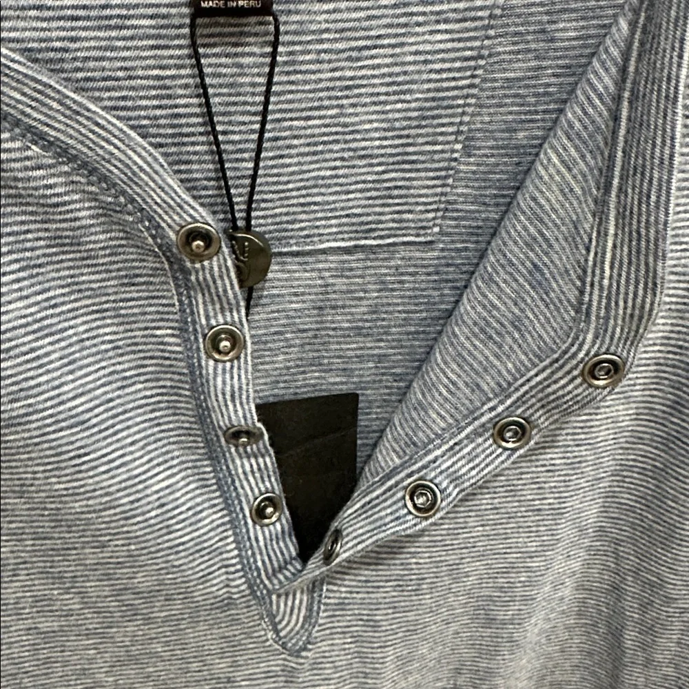 John Varvatos U.S.A Short Sleeve Henley Size XL